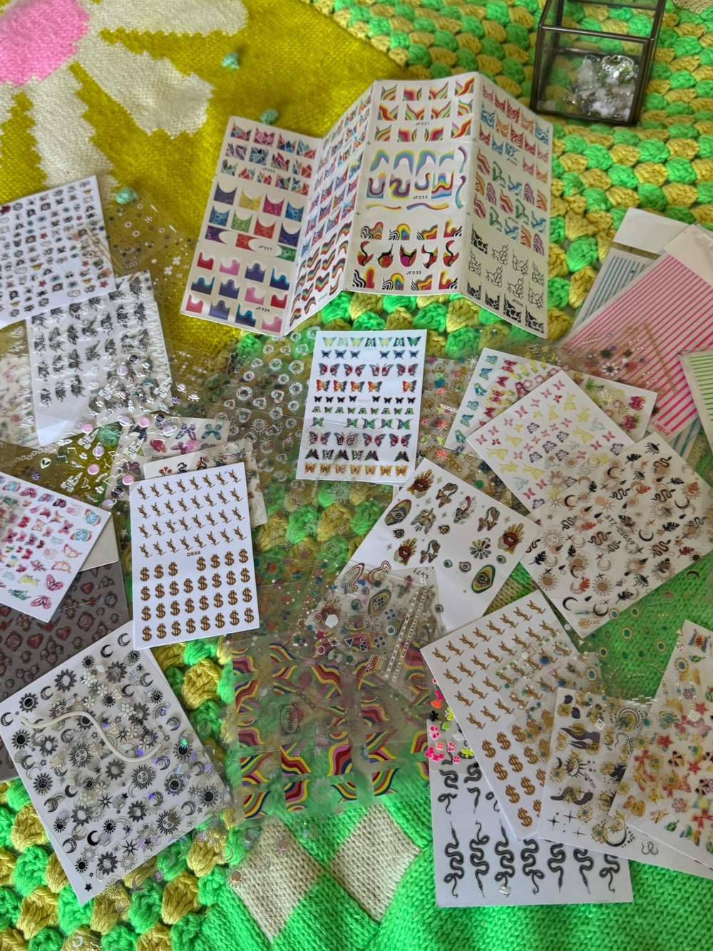 Over 100 sheets of nail decals!!!